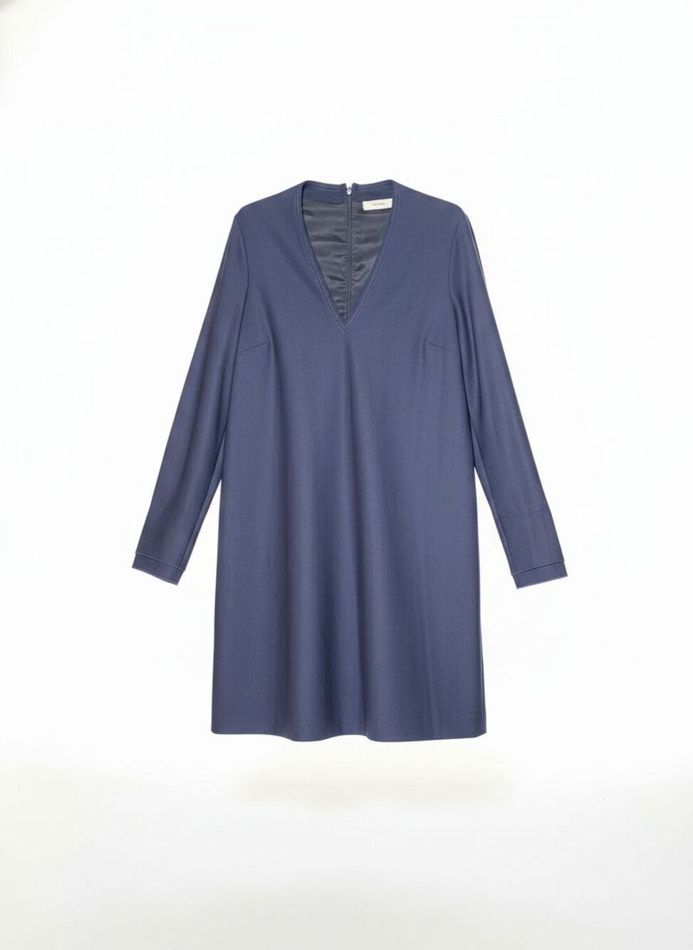 Mauro Grifoni Women's Navy Long Sleeve Formal Midi Dress Size 40 NWT